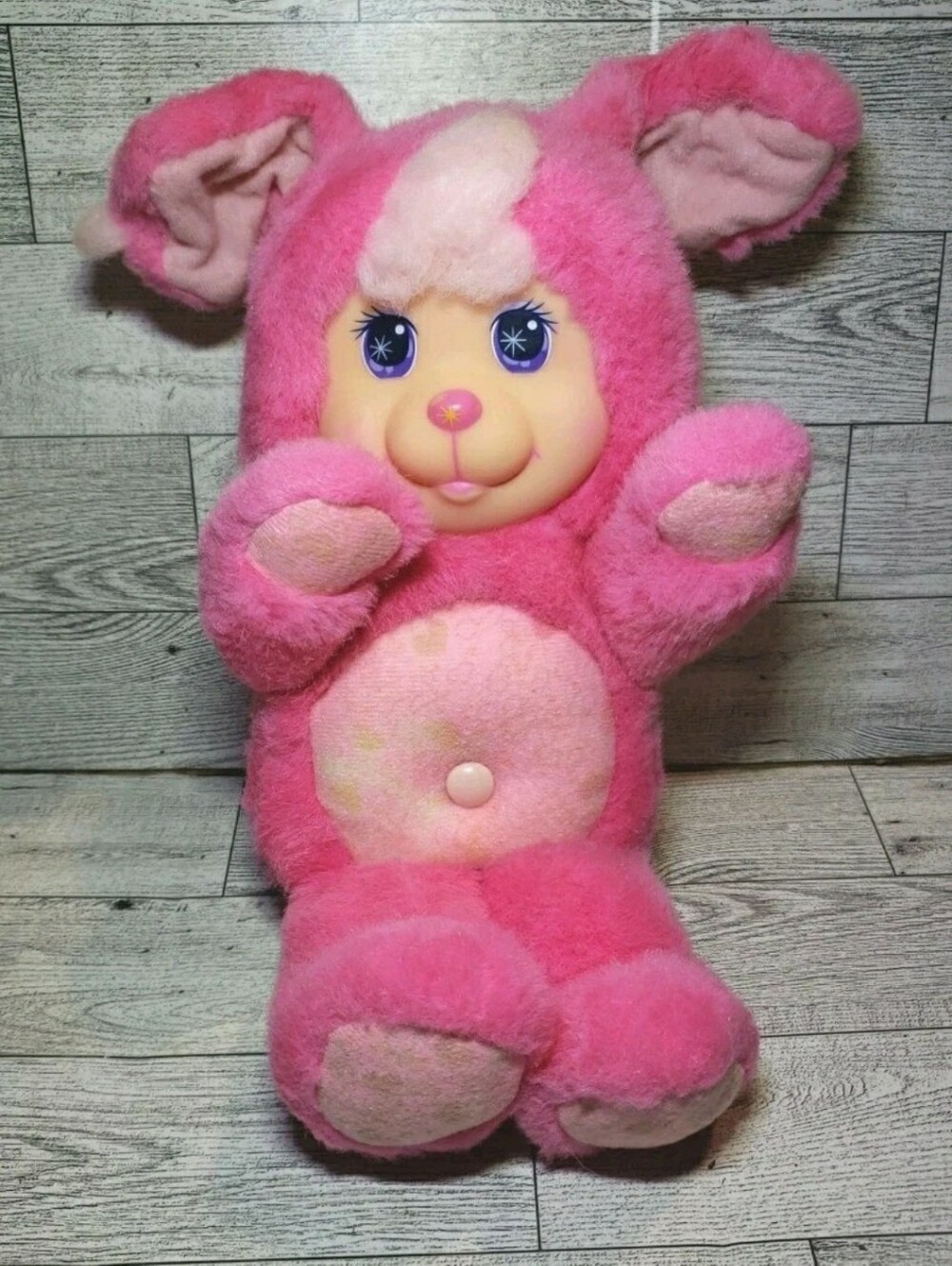 Vtg Mattel 1991 Magic Nursery Pet Dog? Pink Rubber Face